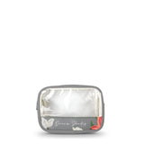 GARLAND Rectangular Cosmetic Case Leather with PVC Clear