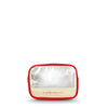 GARLAND Rectangular Cosmetic Case Leather with PVC Clear