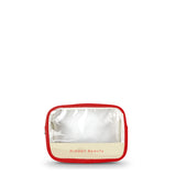 GARLAND Rectangular Cosmetic Case Leather with PVC Clear