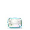 GARLAND Rectangular Cosmetic Case Leather with PVC Clear