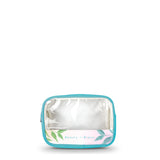 GARLAND Rectangular Cosmetic Case Leather with PVC Clear