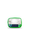 GARLAND Rectangular Cosmetic Case Leather with PVC Clear