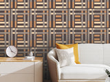 Abstract Bar Patterns Brown  BG Seamless (WA - GTF0757)