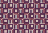 Purple Squares abd Vertical Lines Plum Color BG Seamless (WA-GTF0674)