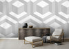 3D Cubic Pattern Light Gray BG Seamless (WA-3345853)