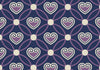 Heart Patterns Blue BG Seamless (WA-GTF0698)