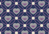 Heart Patterns Blue BG Seamless (WA-GTF0698)