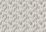 Vertical Green Lines Cream BG Seamless (WA-KAT0037)