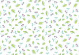 Cherry and Leaves Pattern Off-White BG Seamless (WA - NPT0235)