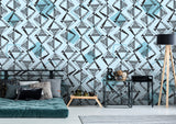 Diamond Shape Pattern Sky Blue BG Seamless (WA-KAT0009)