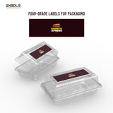 Meal Packs Labels - Customized Printing