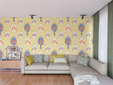 2 Birds Pattern Yellow BG Seamless (WA-5999067)